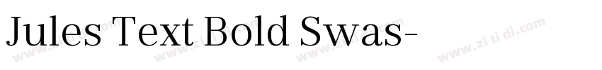 Jules Text Bold Swas字体转换
